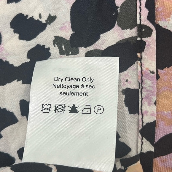 Veronica Beard Amani Watercolor Leopard short sleeve silk blend midi Dress XS/2 - Picture 12 of 12